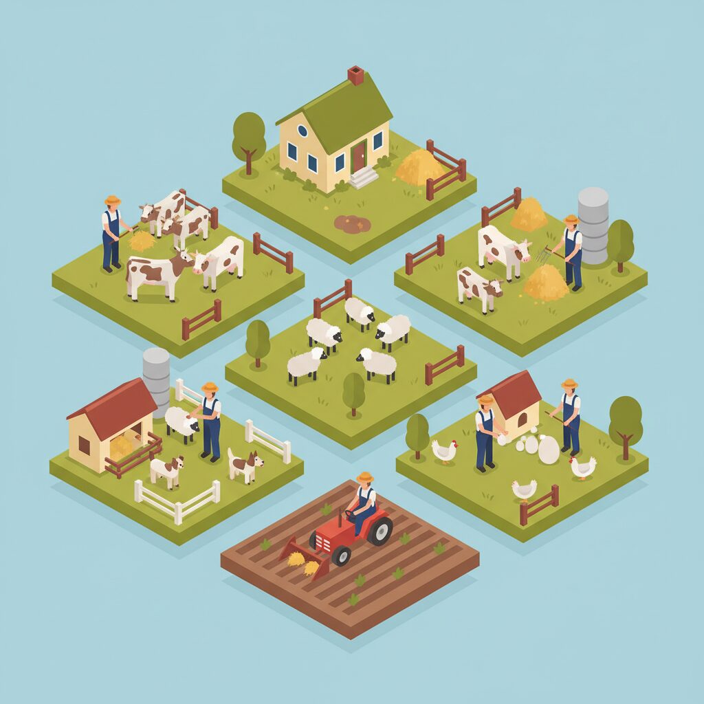 bokujoude-no-rizo-to-baito-shigoto-nani-ga-aruka-nature-animal-care-facility-maintenance-agriculture-tourist-support-teamwork-outdoor-health-growth-experience